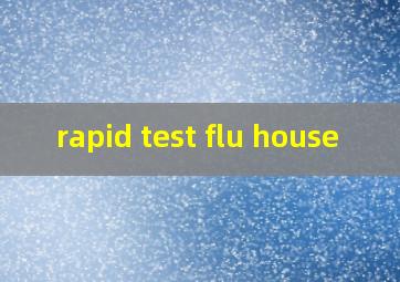 rapid test flu house